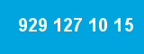 929 127 10 15